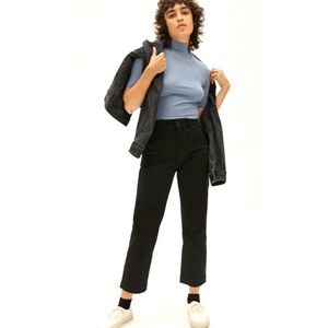 Everlane The Straight-Leg Crop Pant Black